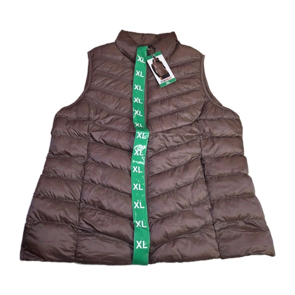 32 Degrees HEAT Women's Puffer Vest Nylon & Polyester, Pink, Size XL - Picture 2 of 4